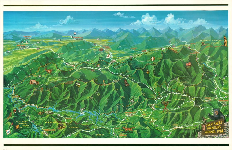 Great Smoky Mountains National Park Curtis Wright Maps