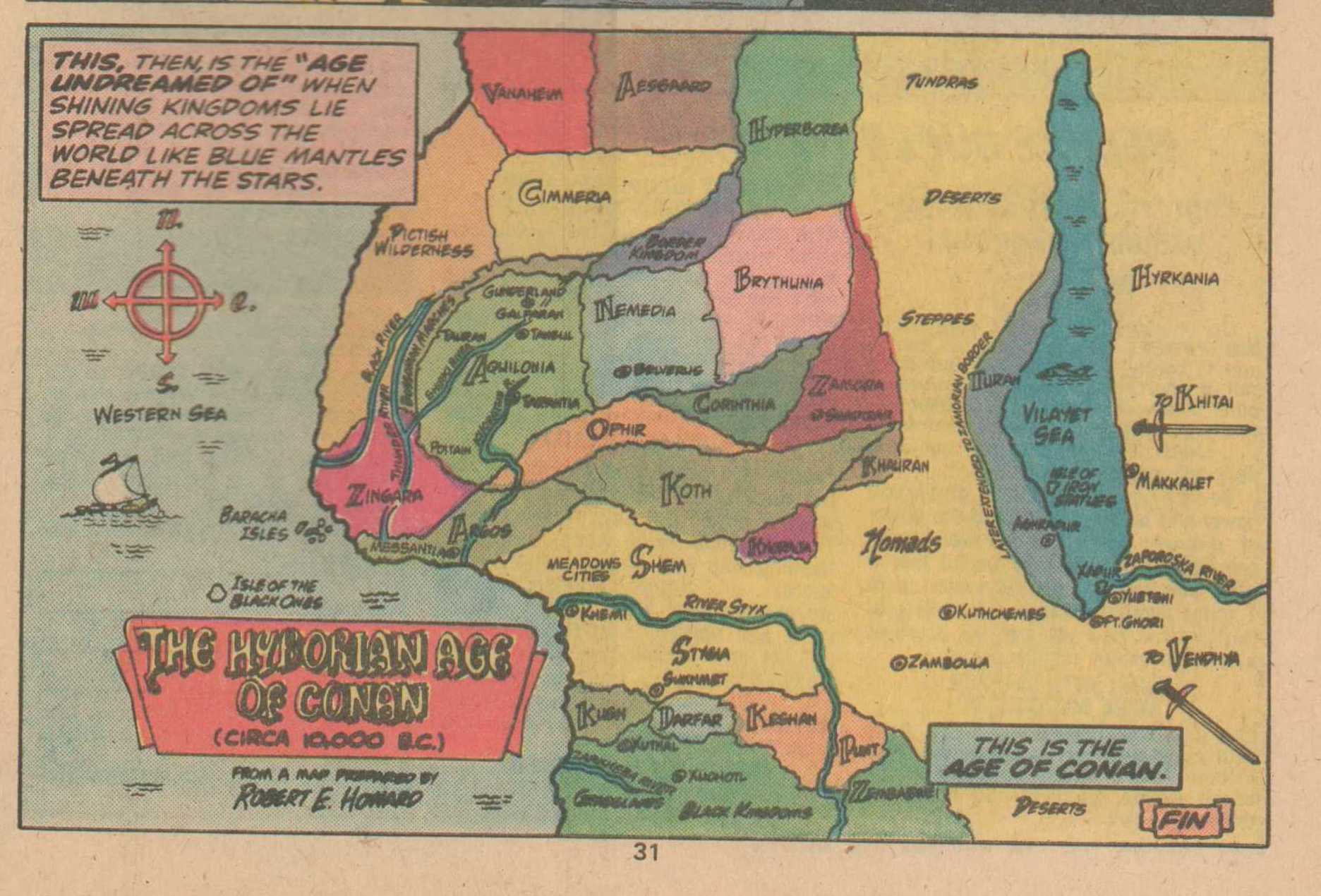 The Hyborian Age Of Conan Circa B C Curtis Wright Maps