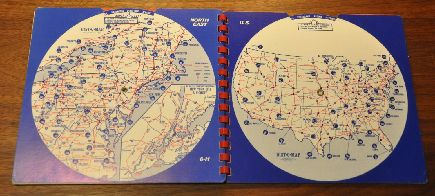 Rand McNally Dist-O-Map | Curtis Wright Maps