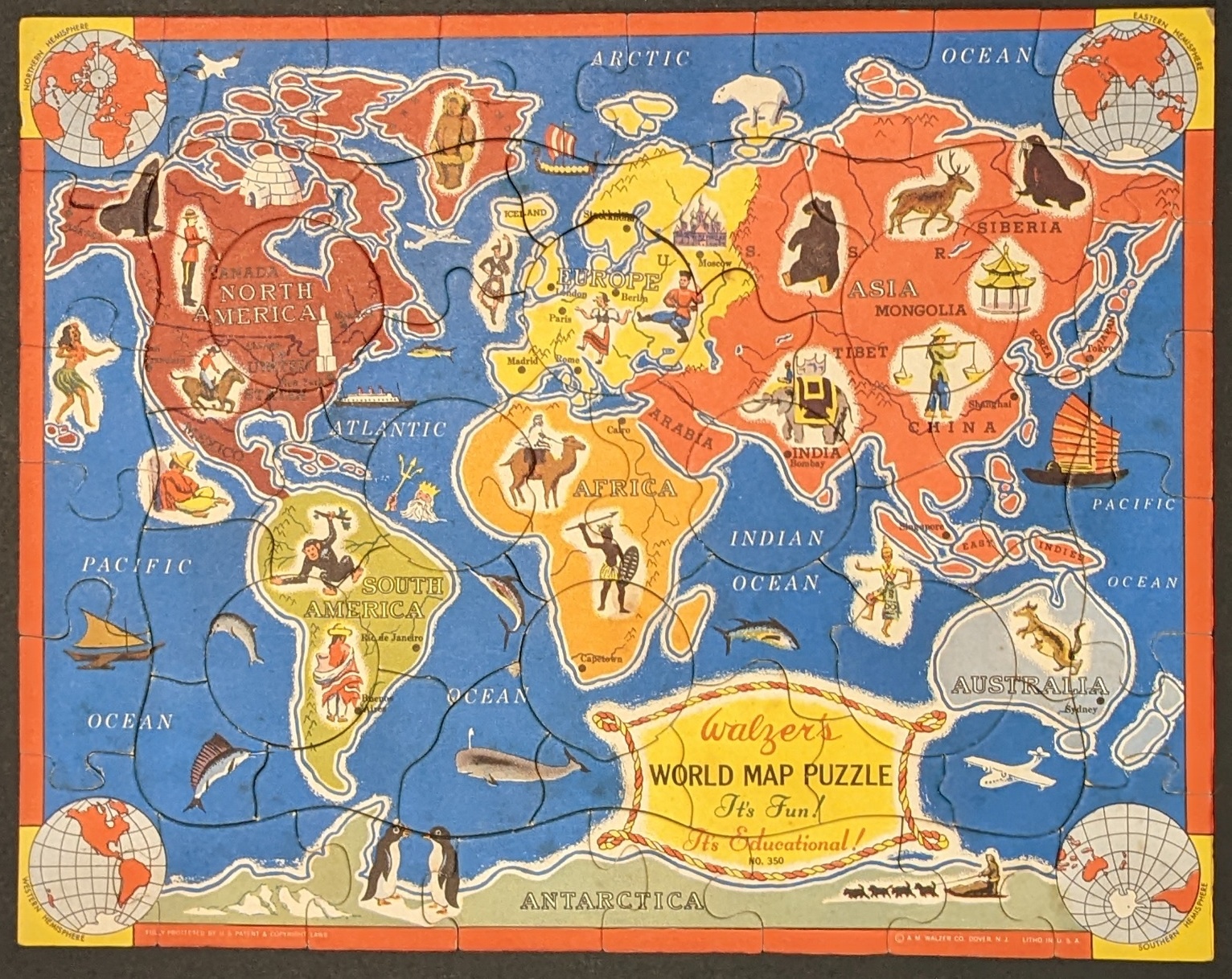 Walzer’s World Map Puzzle | Curtis Wright Maps