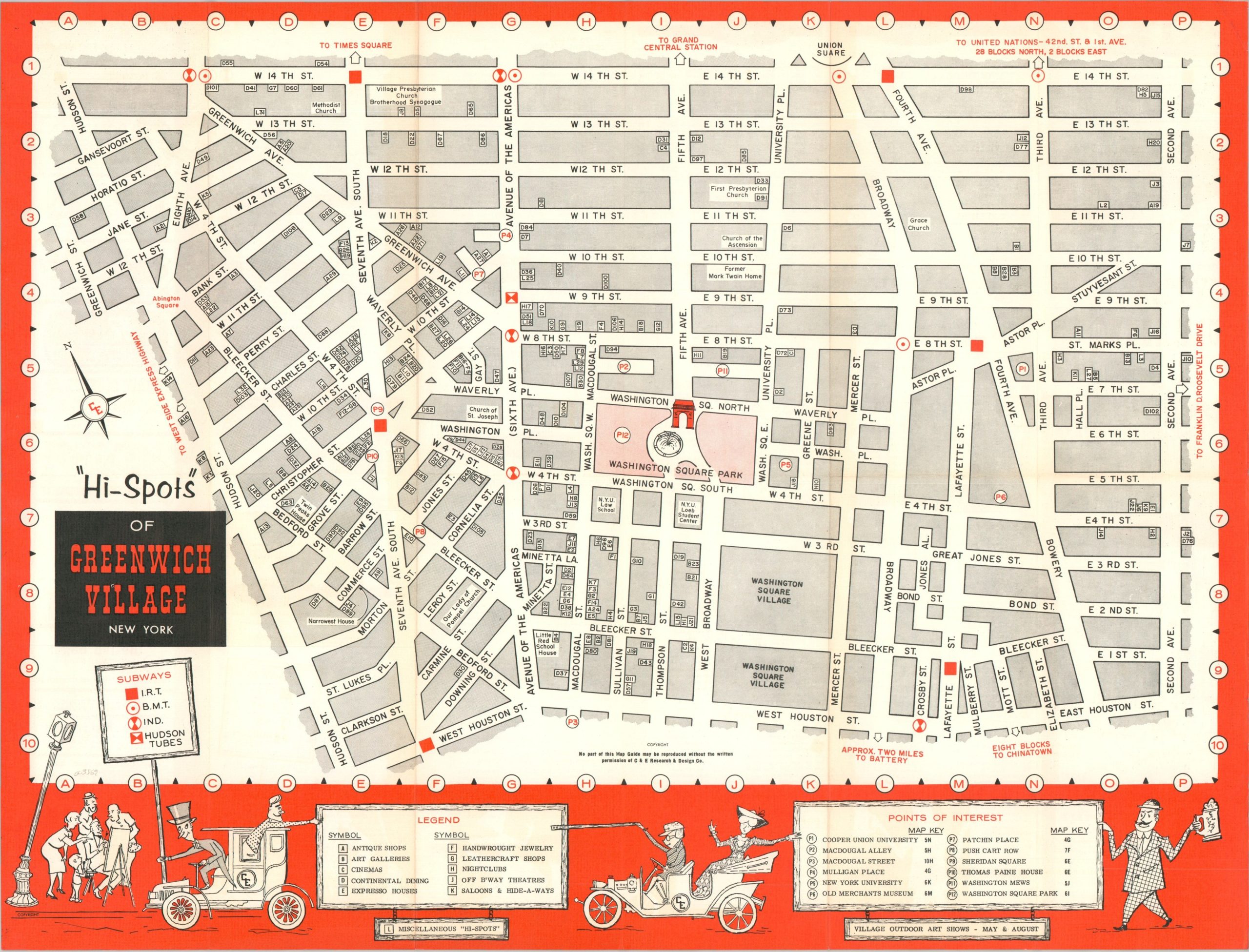 Hi Spots Of Greenwich Village New York Curtis Wright Maps   Map 03 07 22 300dpi 16.98x22.27 INV3569c Scaled 