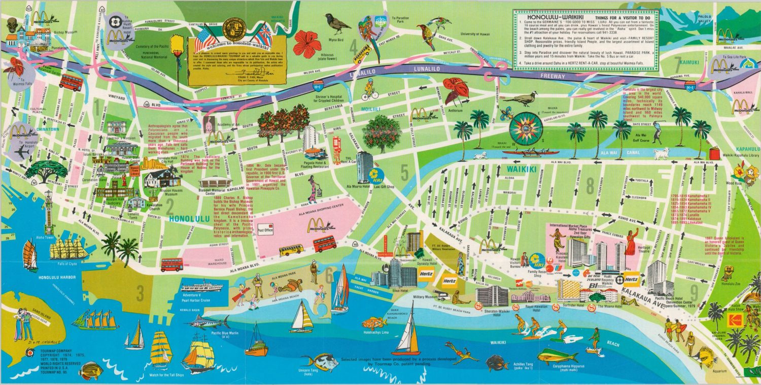 tourist map waikiki