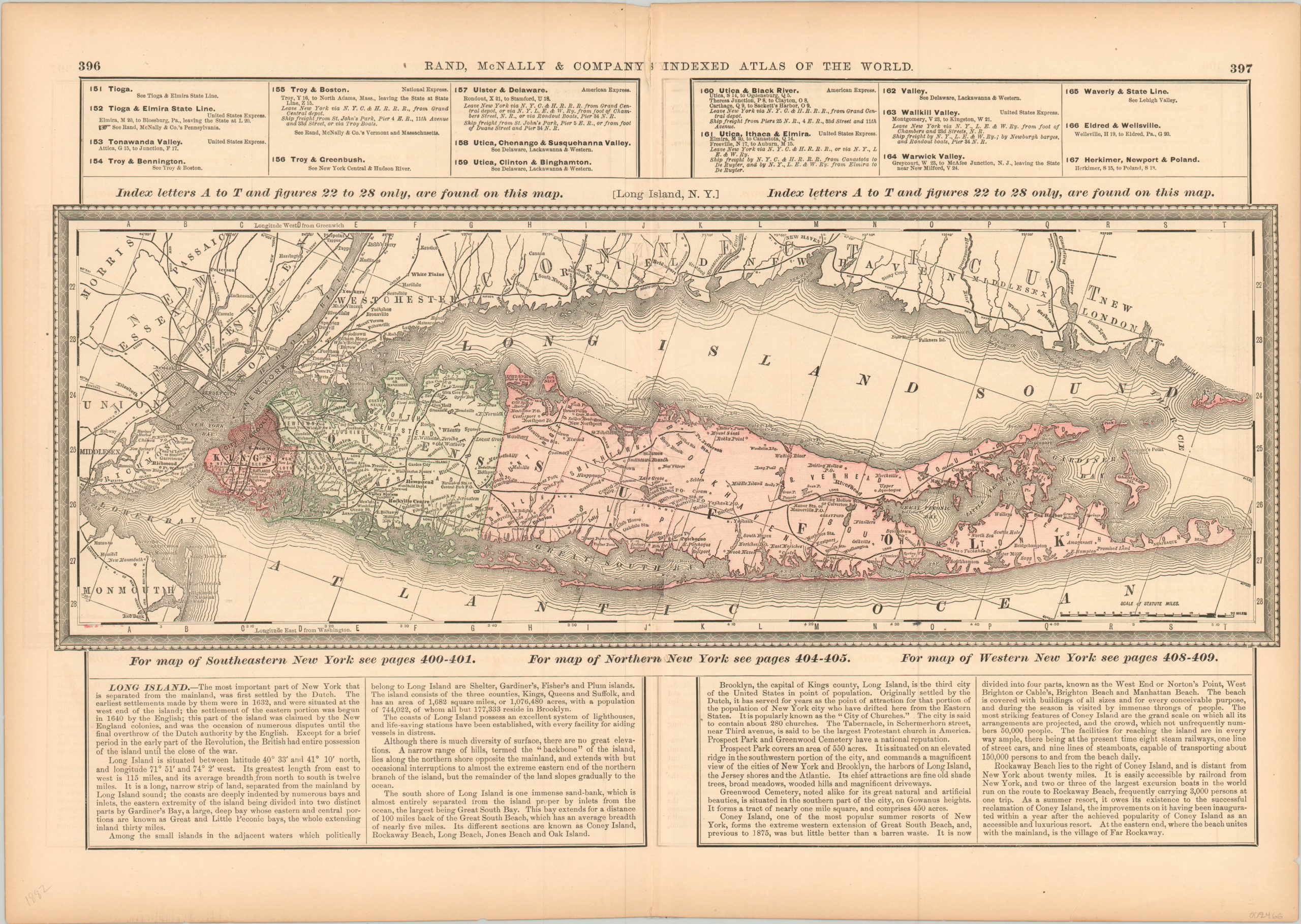 Rand McNally New York City Long Island Regional Map 