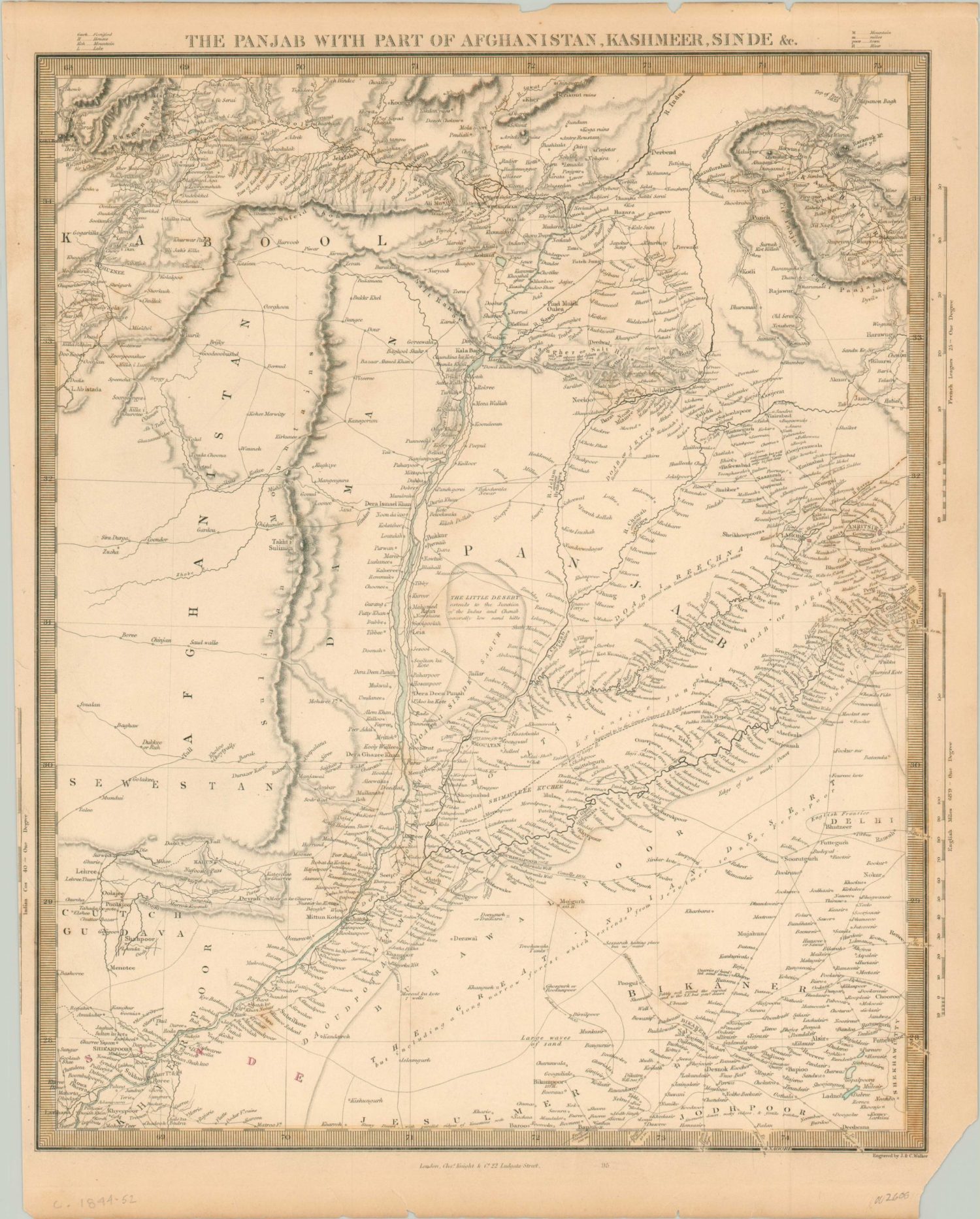 The Panjab with Part of Afghanistan, Kashmeer, Sinde, &c. | Curtis ...