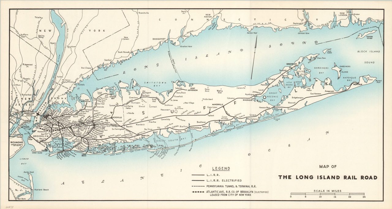 Map Of The Long Island Rail Road Curtis Wright Maps