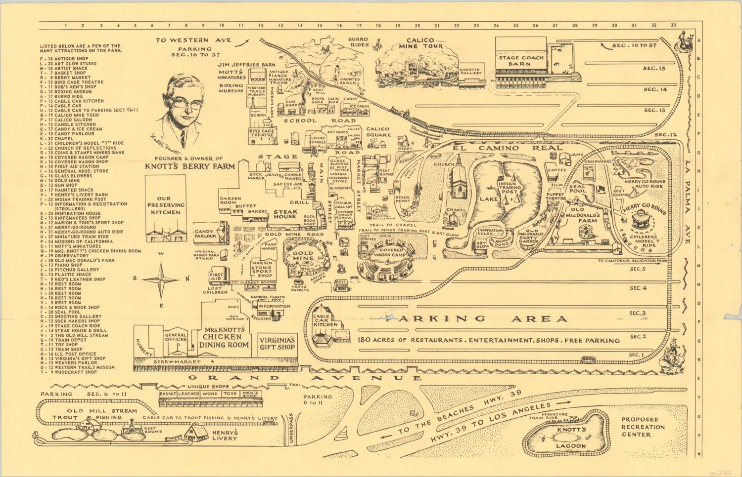 MAP KNOTTS BERRY FARM AND GHOST TOWN