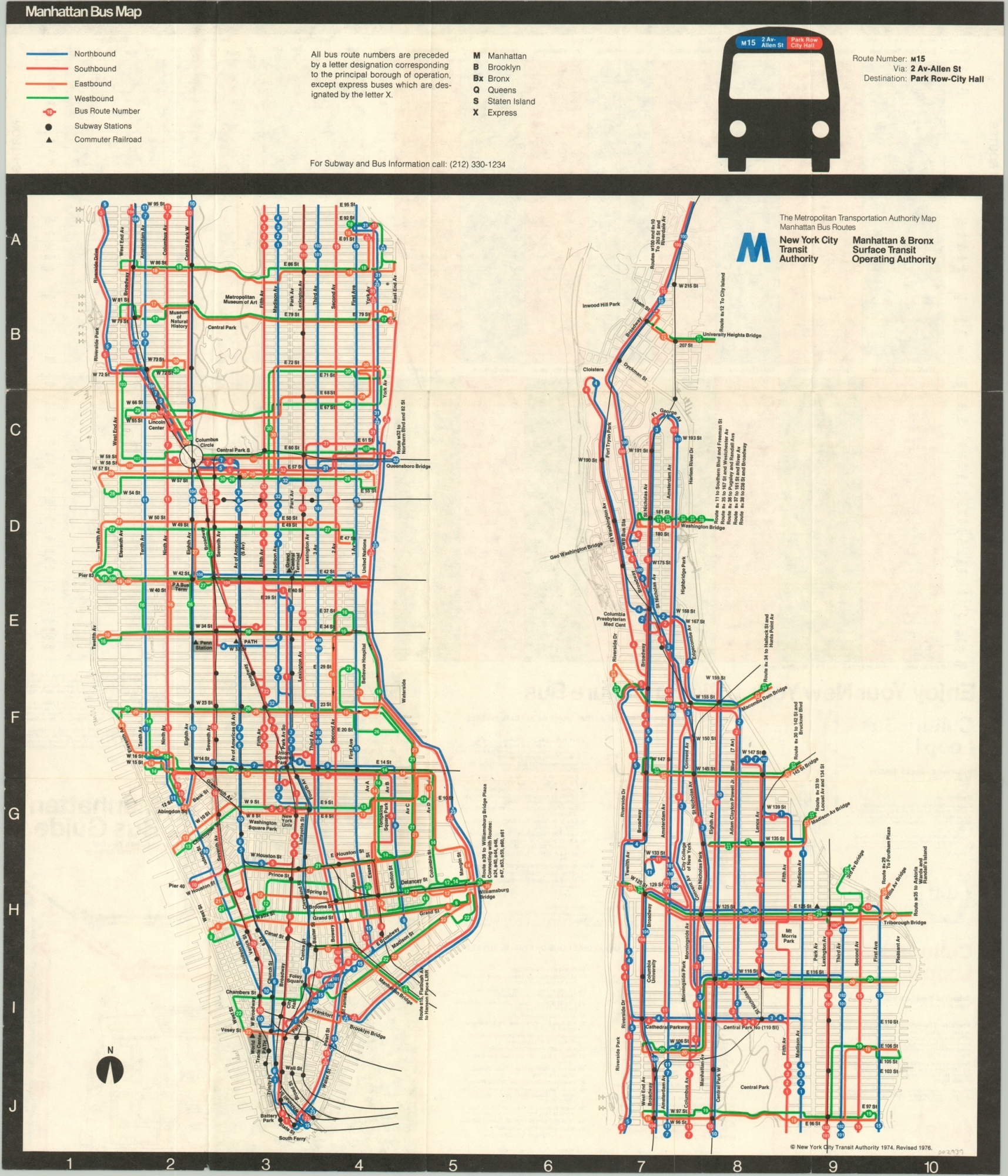 Manhattan Bus Map Curtis Wright Maps