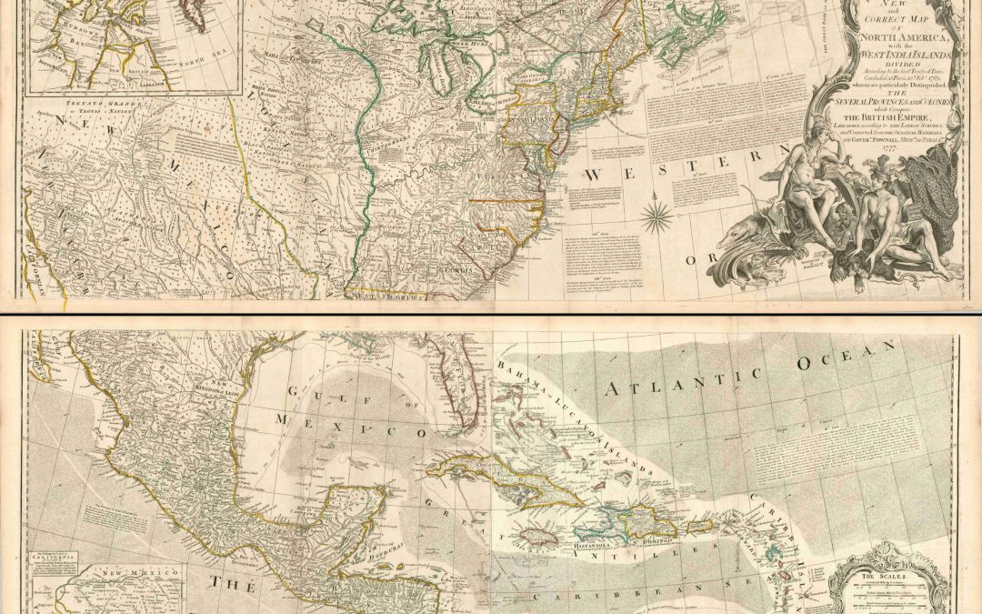 A New and Correct Map of North America with the West India Islands…Which Compose the British Empire