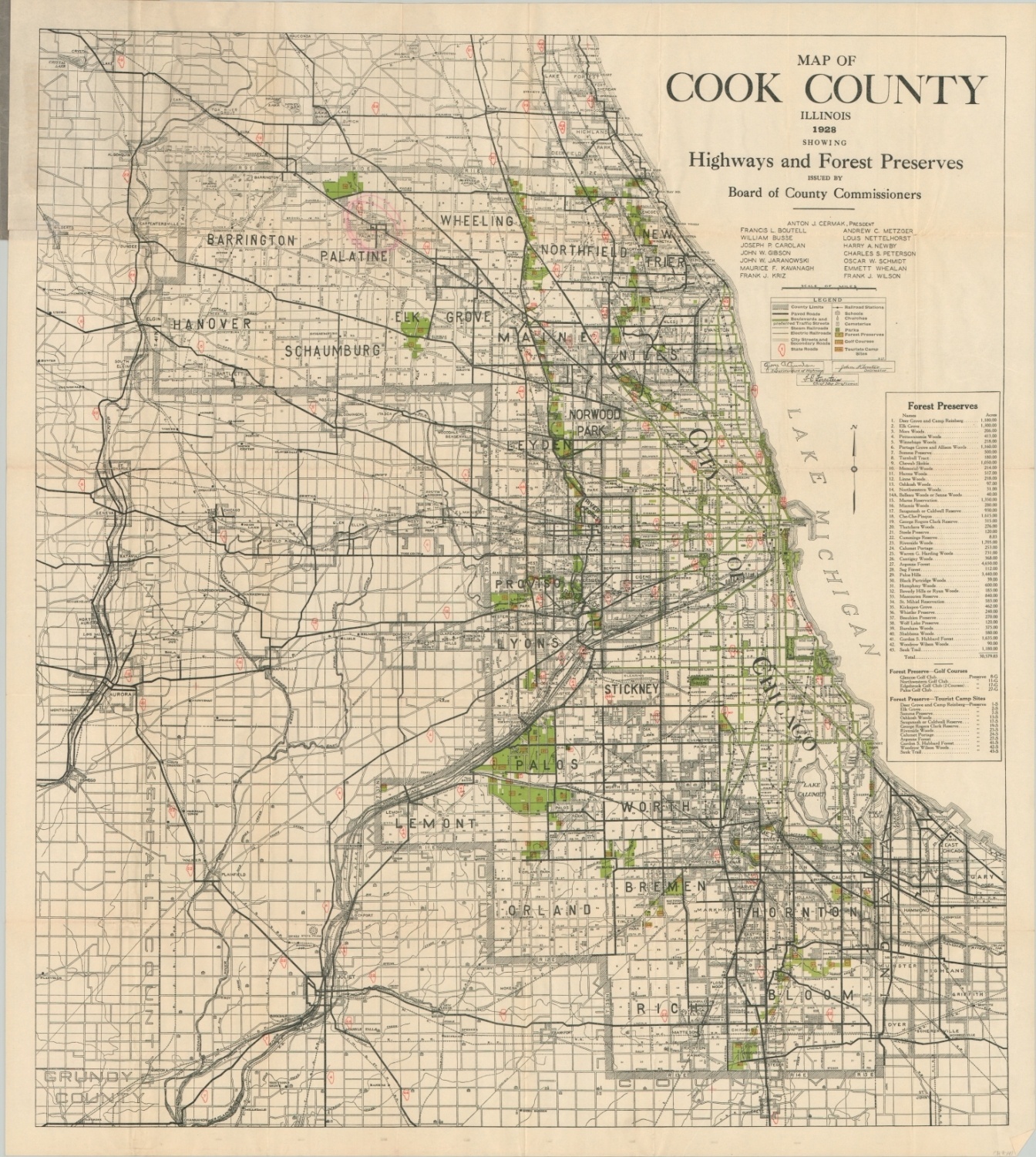 Map Of Cook County Illinois Curtis Wright Maps 7638