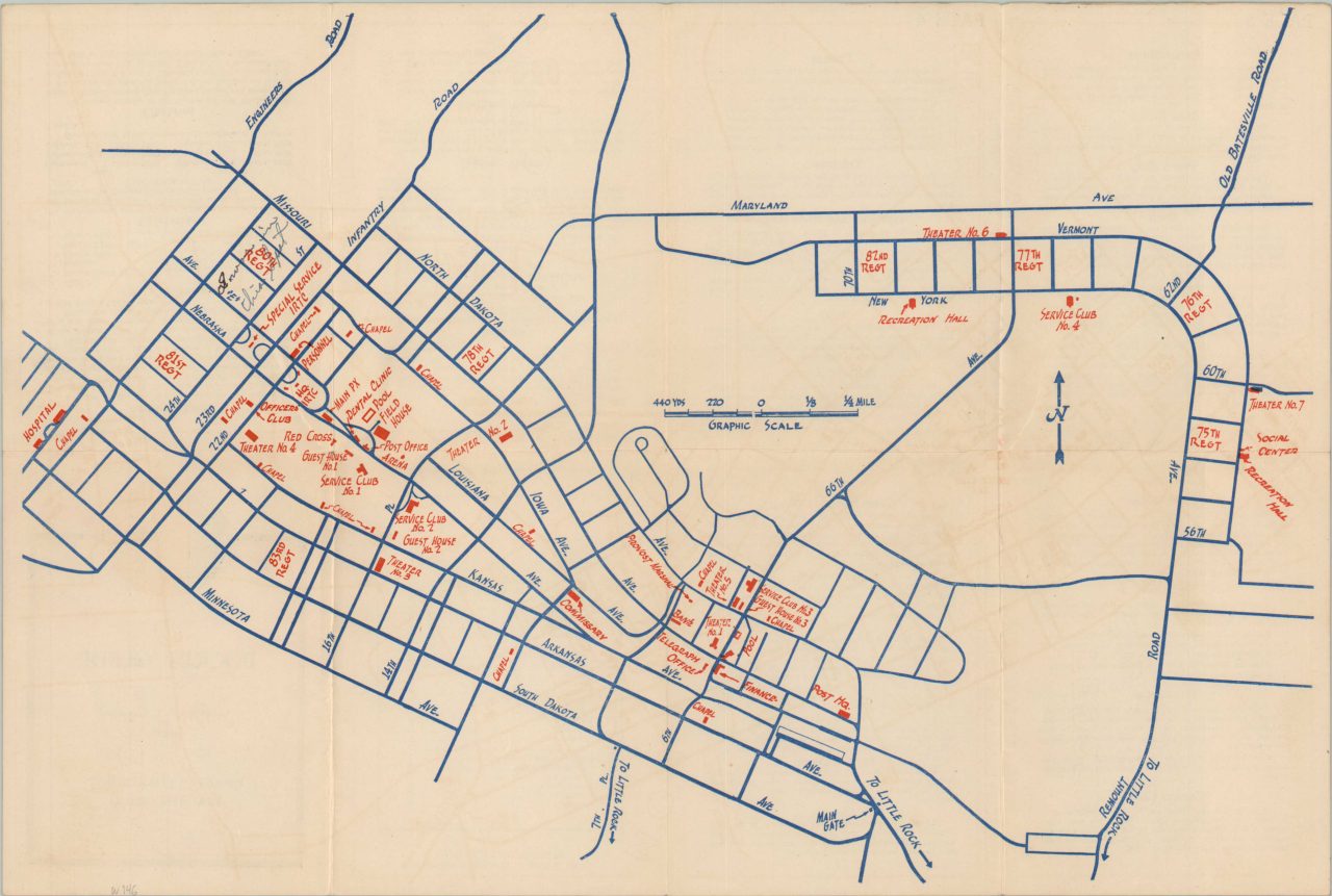 Pocket Guide Camp Joseph T. Robinson, Arkansas | Curtis Wright Maps