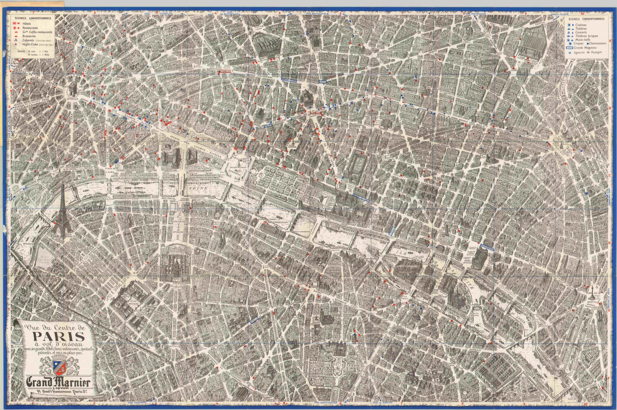 Vue du Centre de Paris | Curtis Wright Maps