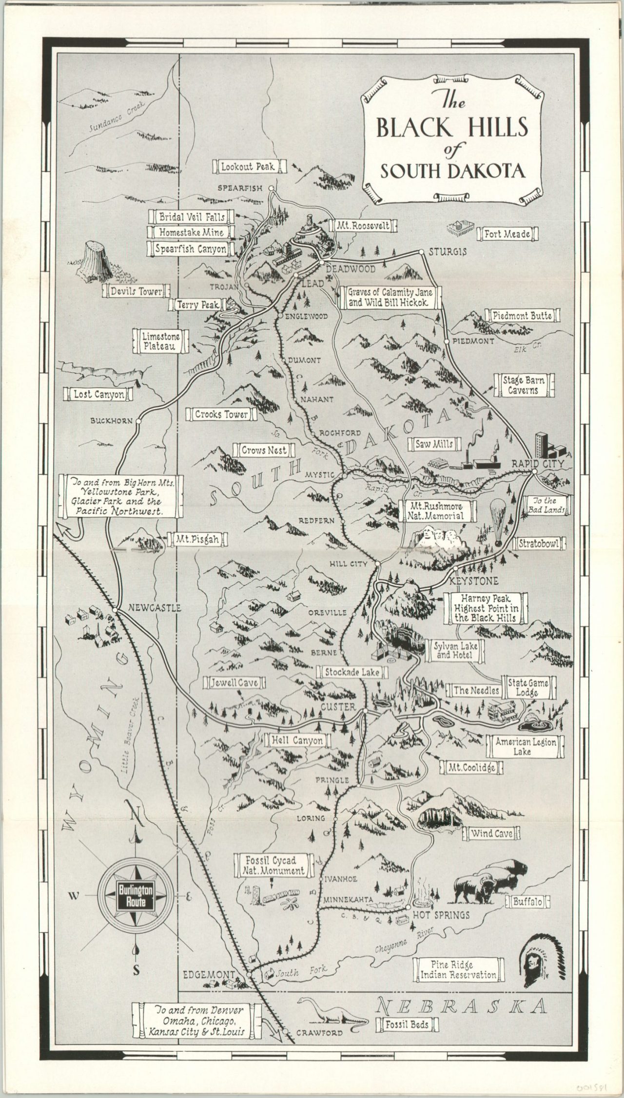 The Black Hills of South Dakota - Curtis Wright Maps