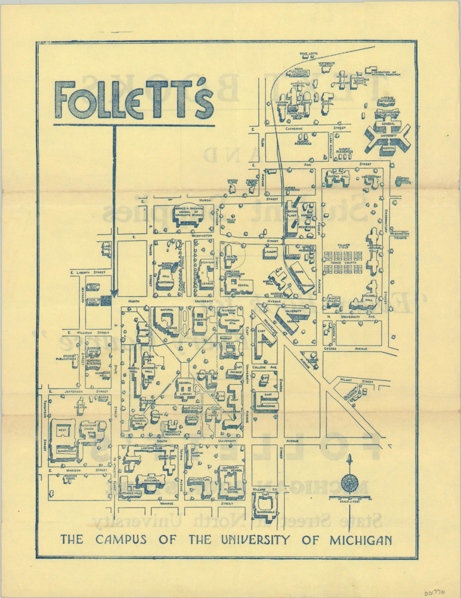 The Campus Of The University Of Michigan Curtis Wright Maps   Map 2021 01 19 8.48x11.00 Inv1770 Scaled 1500x1945 