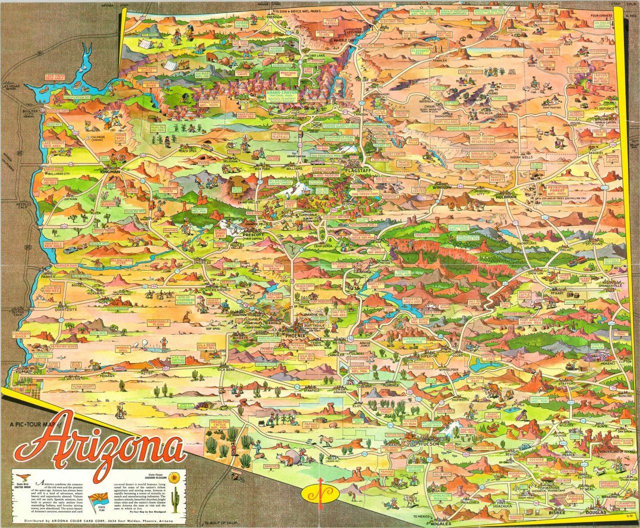 tourist attractions in arizona map