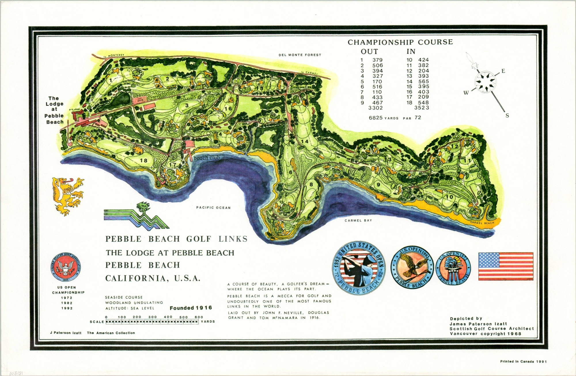 Pebble Beach Golf Links Del Monte Lodge Pebble Beach California U.S.A