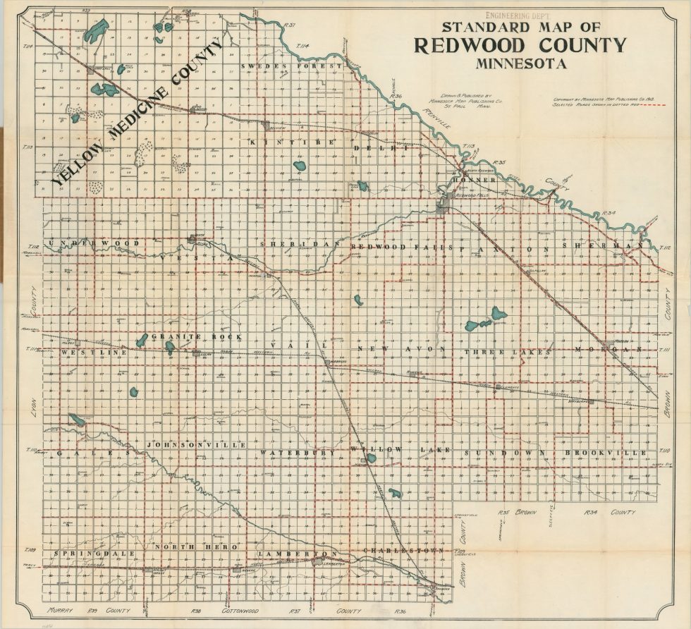 Standard Map Of Redwood County Minnesota Curtis Wright Maps   Map 2021 11 23 300dpi 28.05x30.83 Inv3161c 980x892 