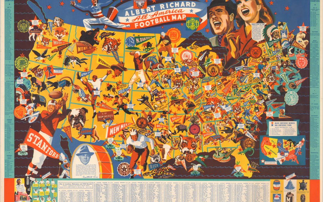 Albert Richard All-America Football Map