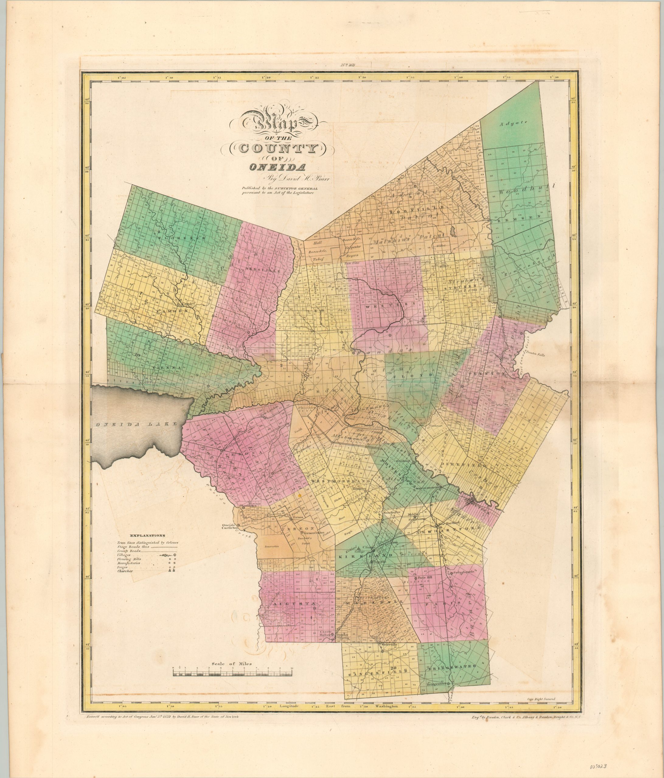 Map of the County of Oneida – Curtis Wright Maps