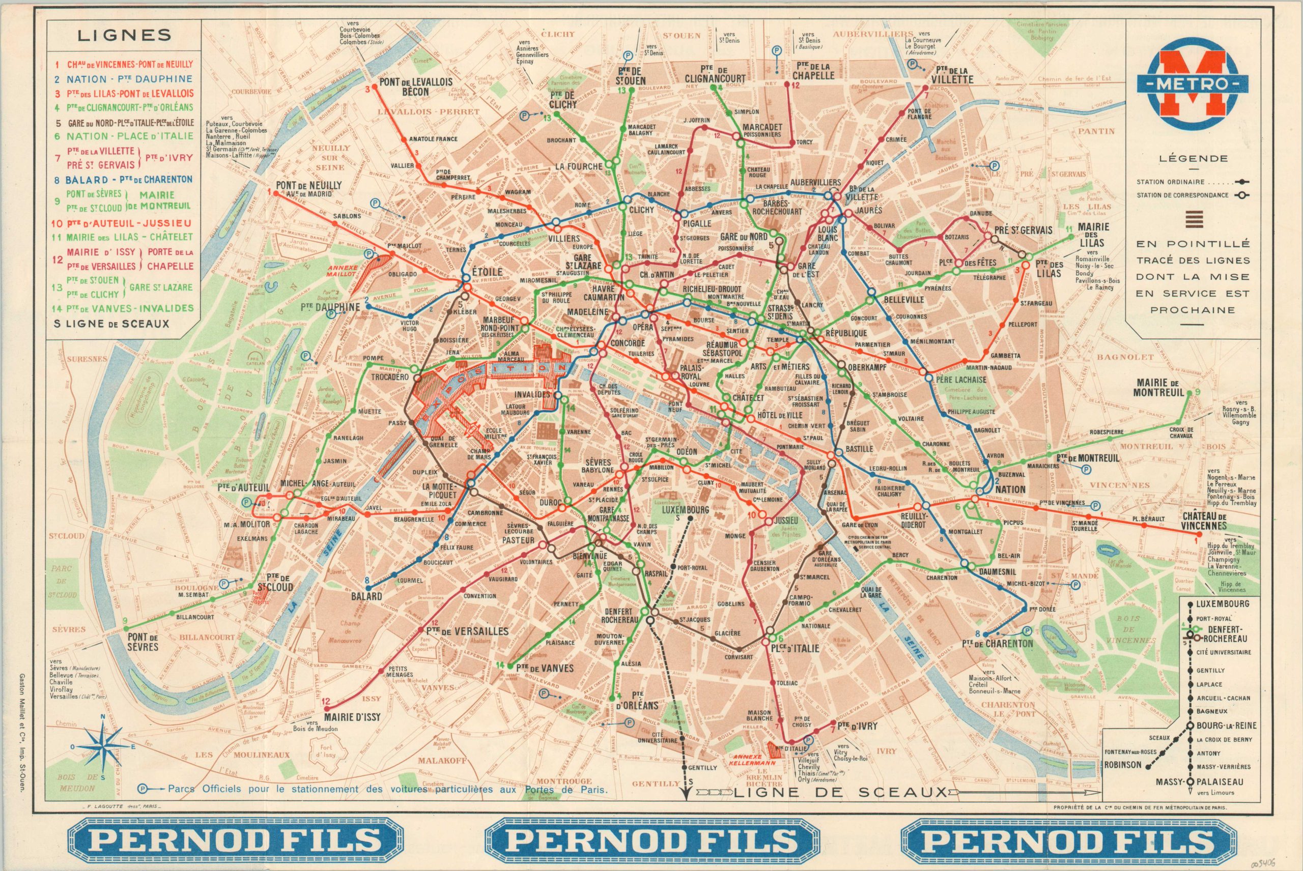 1937 Paris Metropolitan – Curtis Wright Maps