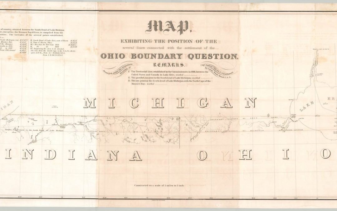 [Maps of the Ohio Boundary Question – The Toledo War]