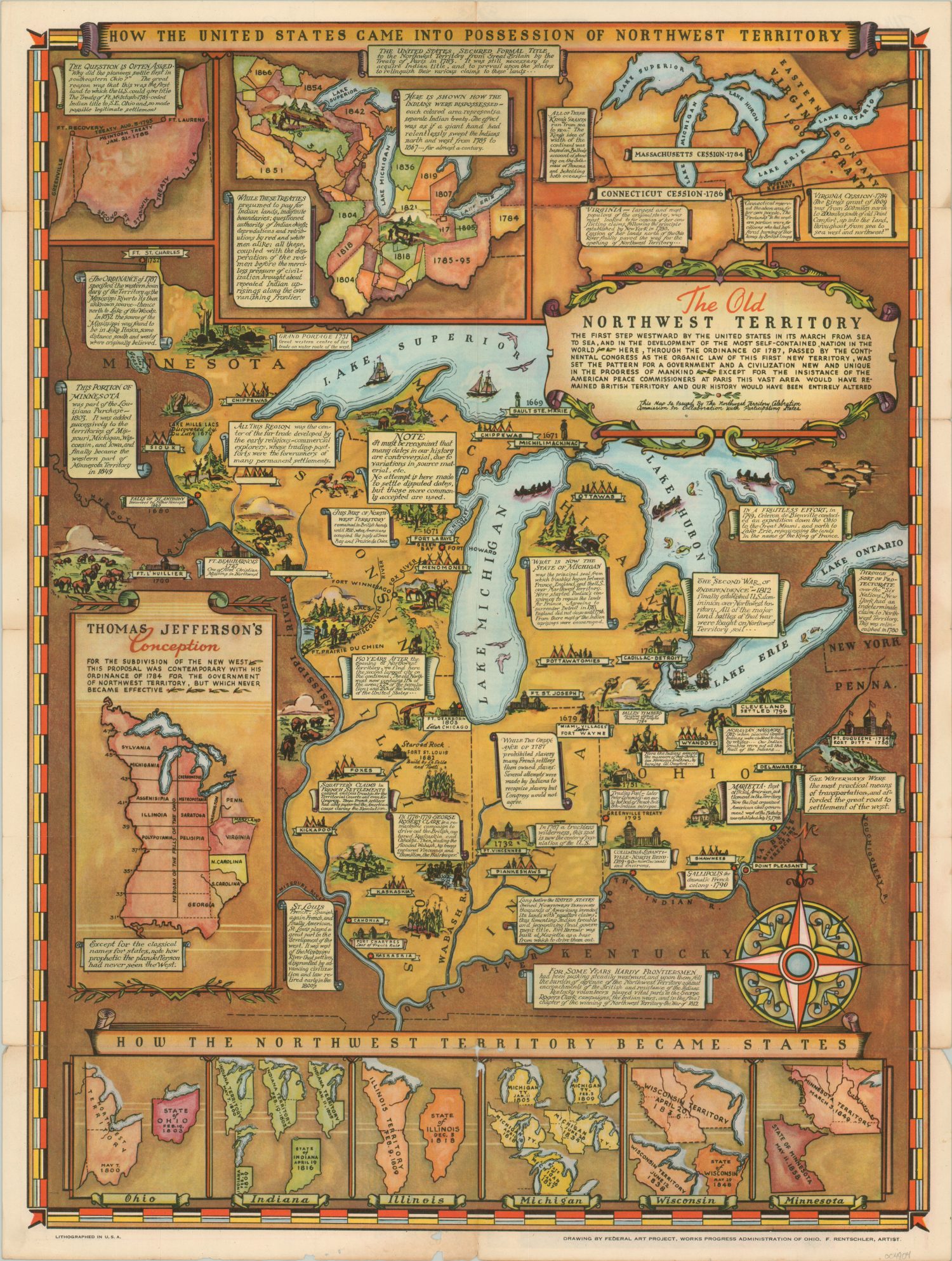 The Old Northwest Territory | Curtis Wright Maps